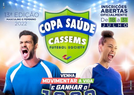 Copa Saúde Cassems está de volta com inscrições abertas até o dia 31 de julho