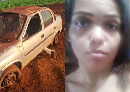 Mulher morre em capotamento em Rio Brilhante e família desconfia do caso