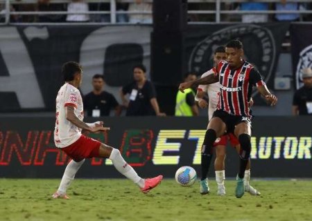 Empate com o São Paulo mantém Bragantino na zona de rebaixamento