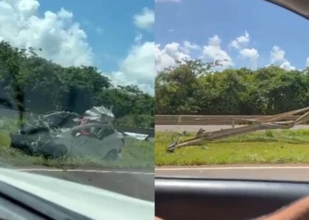 Duas pessoas são socorridas em estado gravíssimo após acidente na BR-163