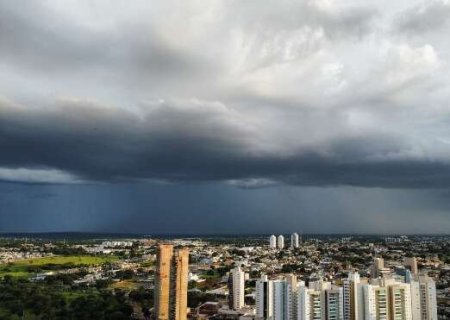 Mais água vindo aí: MS está sob alerta de chuva forte com ventos de até 100 km/h