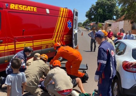 Ciclista fica com várias fraturas pelo corpo após ser atropelado em Dourados