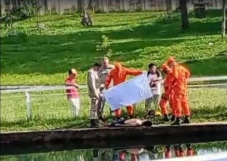 Corpo de jovem é encontrado boiando em lagoa de parque no interior