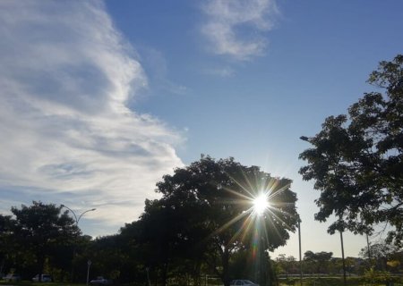 Domingo pode ter calor de 36ºC, mas chuvas no decorrer do dia em MS