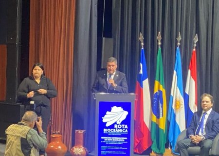 Riedel fala sobre 'desafios' na abertura do Seminário Internacional da Rota Bioceânica