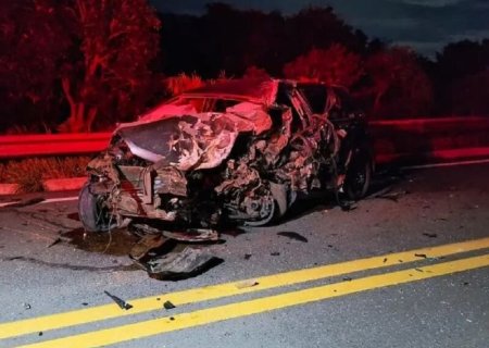 Mulher morre em grave acidente com três veículos na MS-338, em Bataguassu