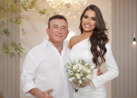 Amado Batista se casa com Miss Mato Grosso em cerimônia íntima