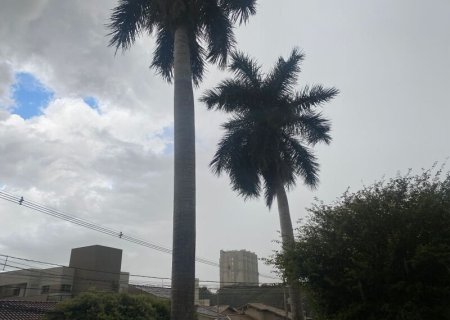 Sábado tem sol entre nuvens e previsão de tempestade em MS